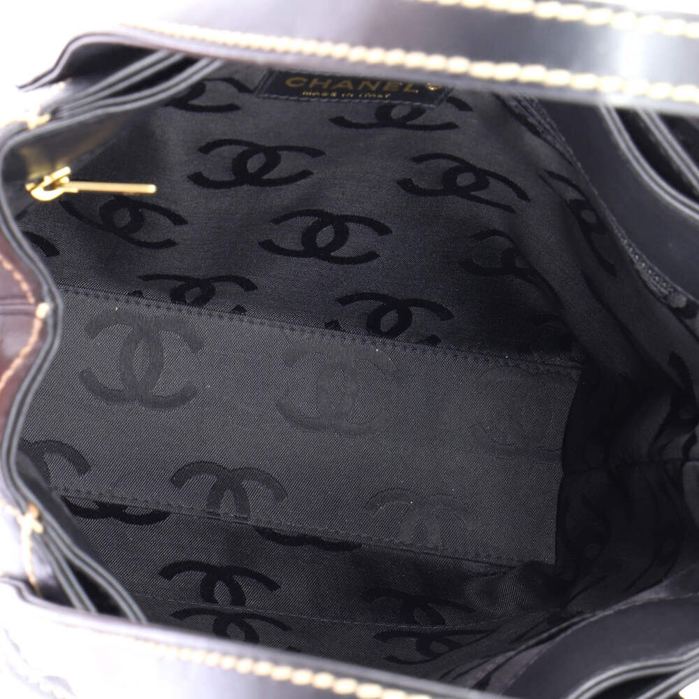 Chanel Surpique Tote Quilted Leather #248475C16B - Picture 5 of 7